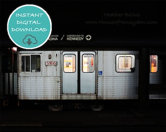 Digital Download - TTC Toronto Subway Car Photography Underground Metro