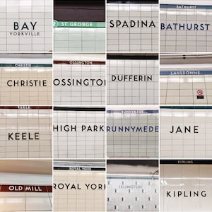 Toronto TTC Subway Yonge University Line Photography - Wall Decor - Fotografie Print - Canada, Metro, Metro, Geschiedenis, Underground Metro