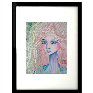 Art Print - Octopus Girl (Portraits of the Magical No. 7) - Giclee artwork interior decoration