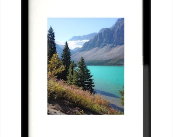 Canadian Rockies - Banff Alberta Bow Lake Mountain Wall Decor - Canada Fine Art Landscape Photography Print