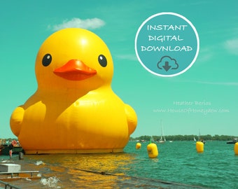 Digital Download - Giant Rubber Yellow Duckie Duck Photography Canada 150