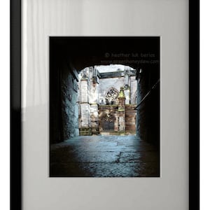 Edinburgh Scottish Photography - Wall Decor - Fine Art Print - Close, St Giles Cathedral, Scotland, Alleyway, Rustic, Old, Passageway