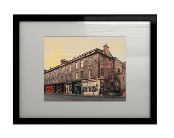 Edinburgh Colourful Shop Facades on George IV Bridge Photography - Wall Decor - Fine Art Photography Print