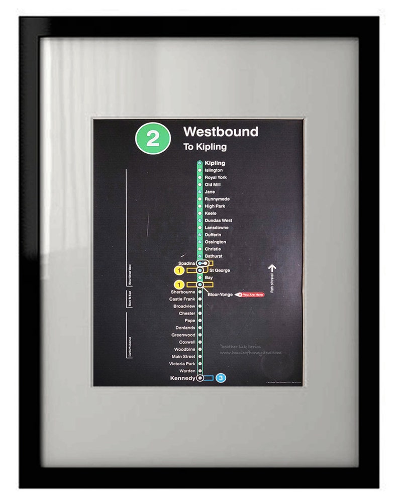 Ttc Yonge Map Toronto TTC Station Subway Map Yonge Kennedy Vaughan Kipling Line ...