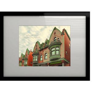Parkside - Wall Decor - Fine Art Photography Print - Red Brick Houses, Victorian, Philadelphia