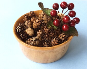 100 small pine cones, hemlock pine cones, rustic table decor, wedding decor, craft supply