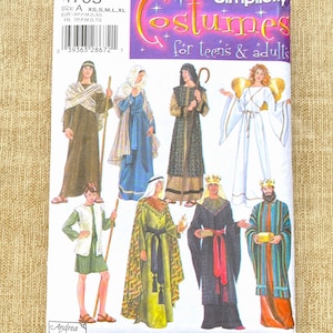 Biblical, nativity, angel Simplicity 4795 Costumes pattern for teens and adults sizes XS, S, Med, L, XL, uncut, FF dated 2004