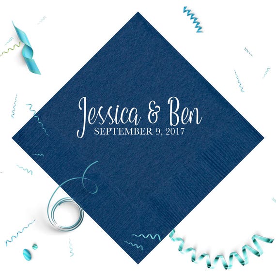 Cocktail Napkins Engagement Party Napkins For Wedding