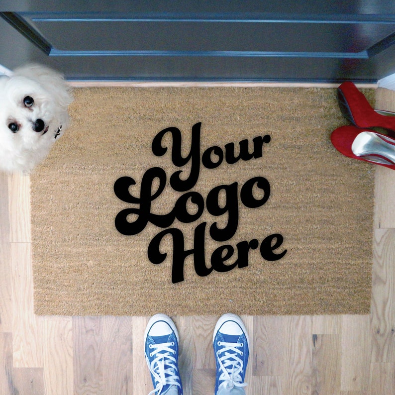 Your Artwork Your Logo Business Doormat Custom Doormat Etsy