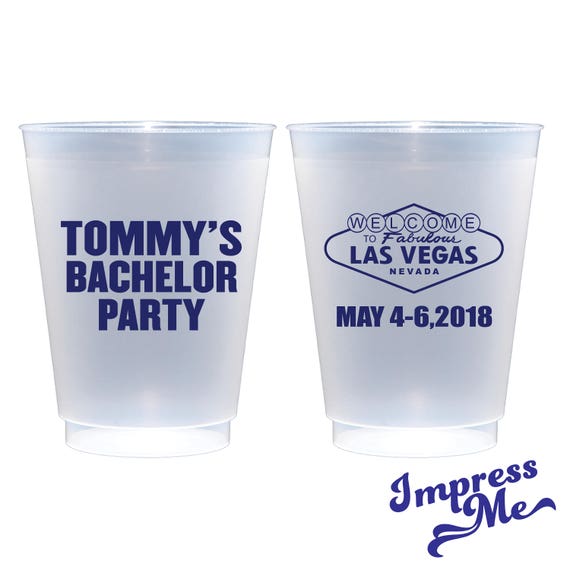Vegas Party Favors Bachelor Party Bachelor Party Cups Vegas