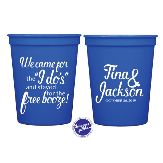 Funny Wedding Favor Custom Wedding Favor Custom Wedding Cups