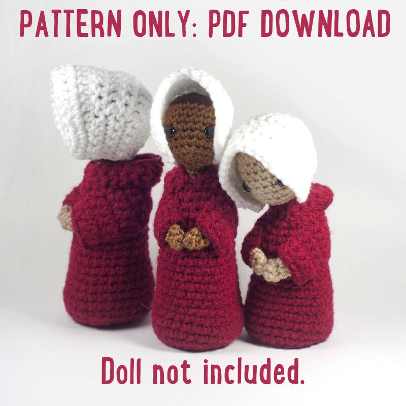 The Handmaid's Tale Amigurumi Crochet Doll Pattern