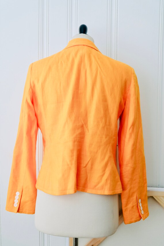 80s Vintage Ralph Lauren Bright Sunshine Orange L… - image 7