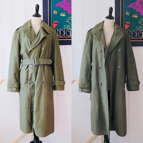 68 - 69 Vintage Army Issue Green US Military Army