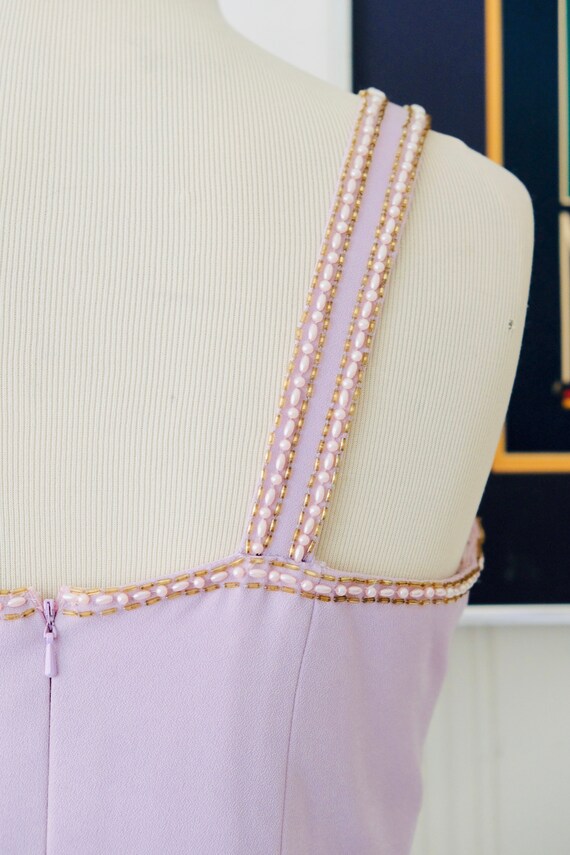 70s 80s Vintage Alyce Designs Lavender Pearl Bead… - image 7