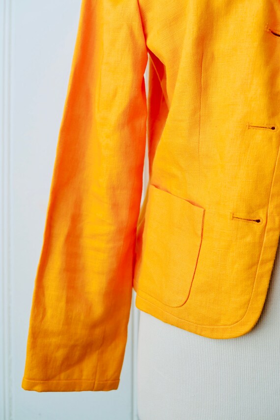 80s Vintage Ralph Lauren Bright Sunshine Orange L… - image 4