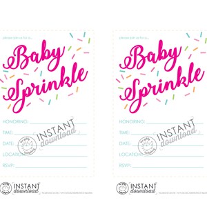 Printable DIY Invite Baby Sprinkle Baby Shower Boy Sprinkle - Etsy
