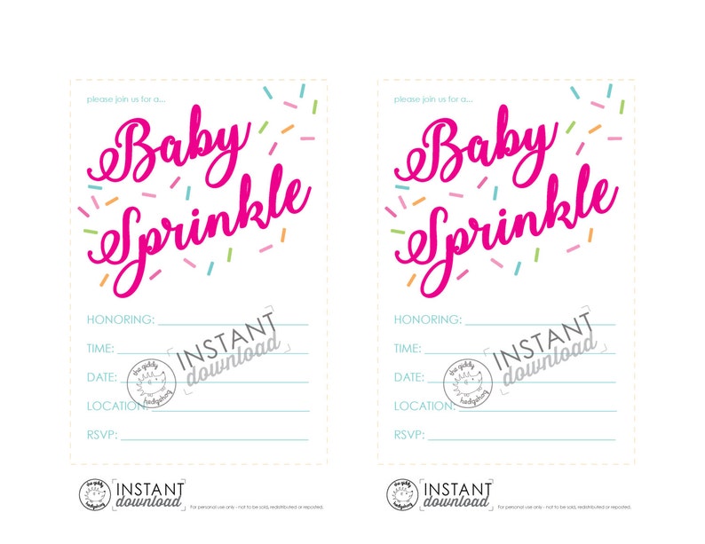 Printable DIY Invite Baby Sprinkle Baby Shower Boy Sprinkle - Etsy