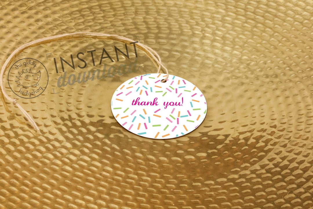 Printable DIY Tags Baby Sprinkle Favor Labels Pink Girl Baby Shower ...