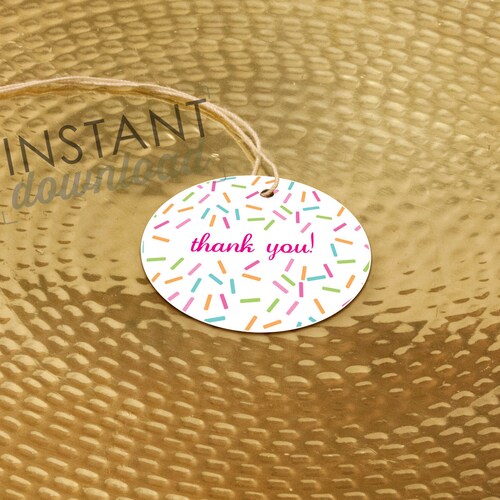 Baby Sprinkle Favor Tag Printable Thank You Tags for Sprinkle - Etsy