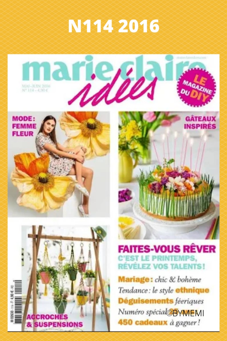 Marie Claire Ideas Idees French DIY Magazine 8 Issues image 3