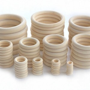 Bulk Wood Circles - 1/2 Inch Thick - Unfinished Wood Circle