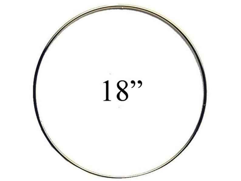 Brass Dream Catcher 18 Macrame Metal Craft Ring Hoop Simple Modern Gold Toned Wreath