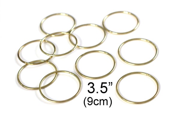 20 Pack Unfinished Natural Wood Rings for Crafts, Macrame Projects