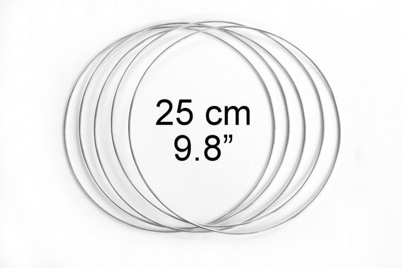 Craft Hoops: Circle Frame: 25cm - Silver Craft Hoops: Circle Frame: 25cm - Silver