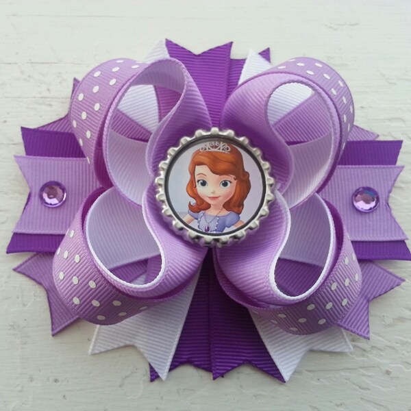 Sofia the First Hair Bow Sofia the First Boutique Stacked Hair Bow