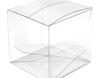PACKS OF 10 - Transparent Clear Wedding Event Favor Box