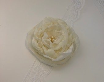 Ivory wrist corsage - wedding wrist corsage - corsage - corsage - faux corsage