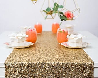 Sequin Table Runners, Gold Sequins, Silver Sequins, Black Sequins, Rose Gold Sequins