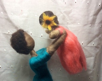 Needle Felted Mother and Child