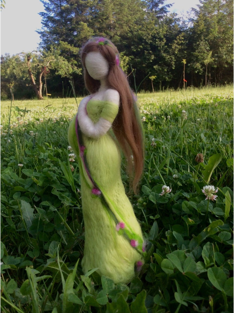 Made To Order Needle Felted Pregnant Woman Great baby shower image 0