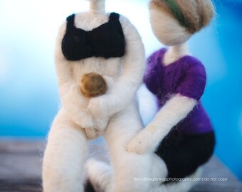 Customized Needle Felted Midwife/Birthing Figure You pick details