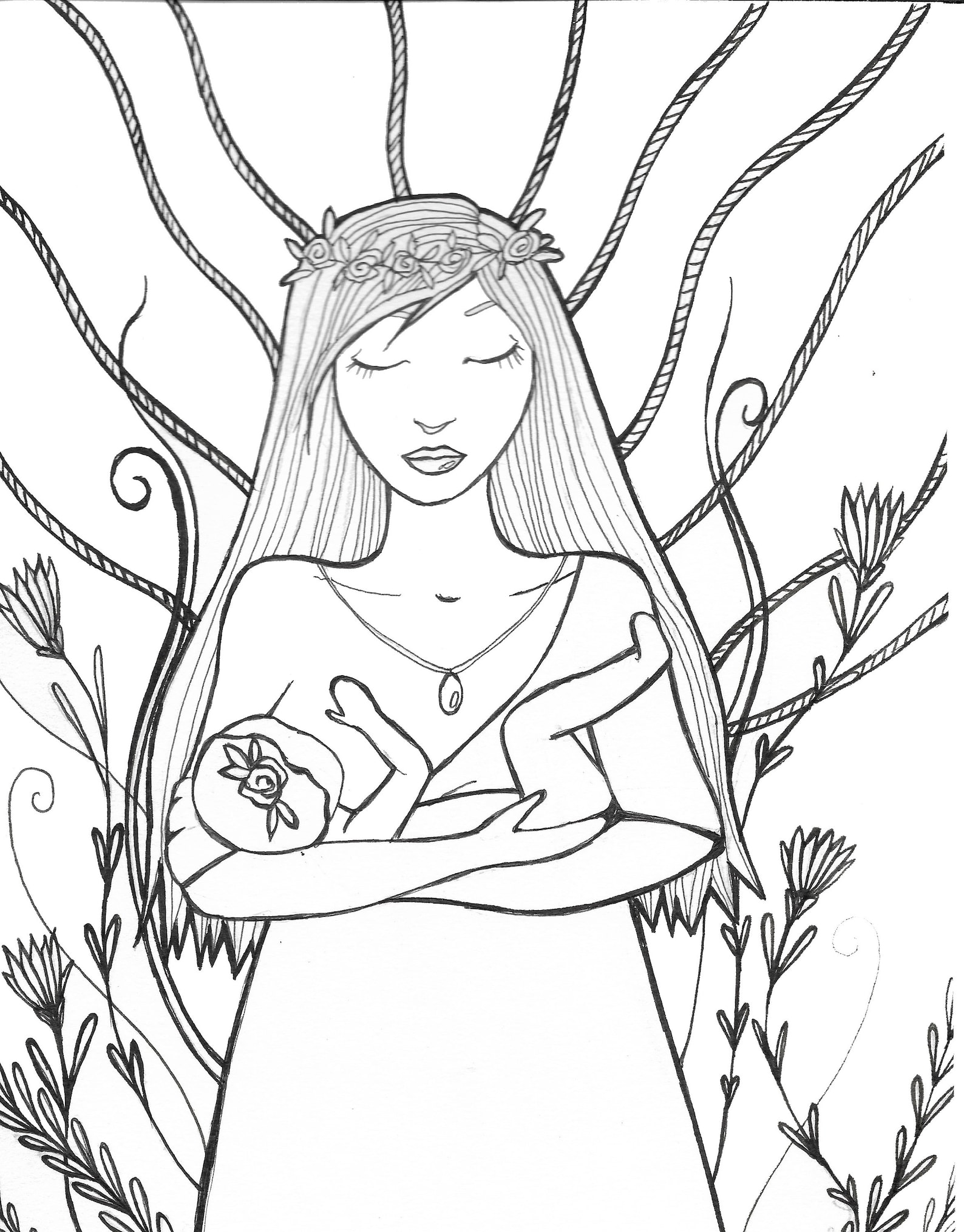 Digital Download Breastfeeding Coloring Page - Etsy
