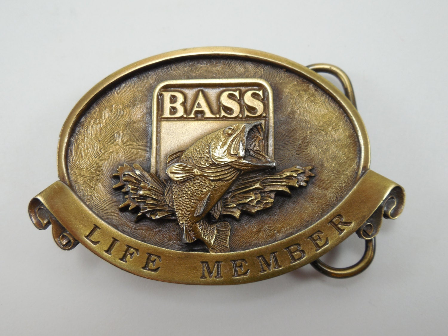 Vintage BASS Life Member Belt Buckle B.A.S.S. Belt Buckle Made | Etsy