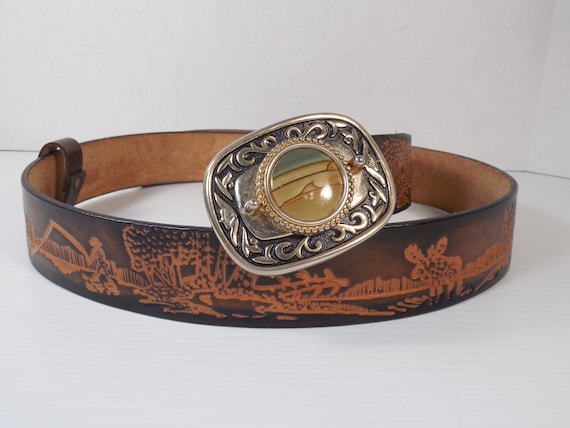 agate belt buckle