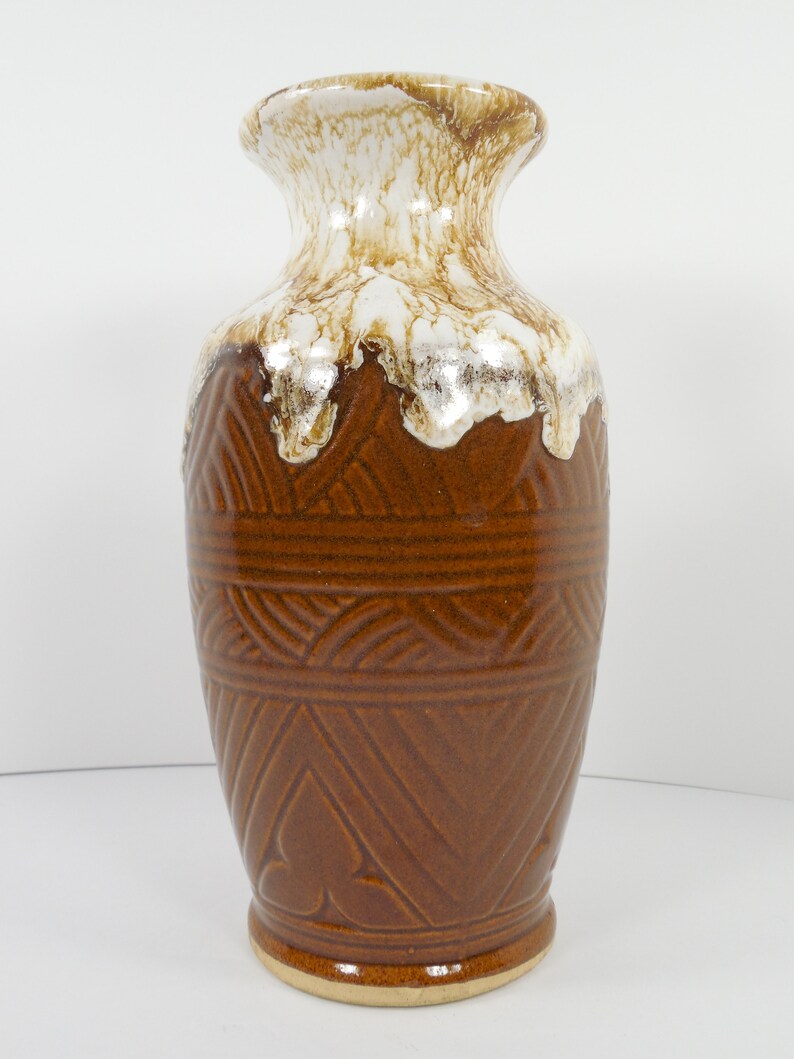 Pottery Vase Signed R Ransbottom Roseville Ohio USA No 100 Etsy