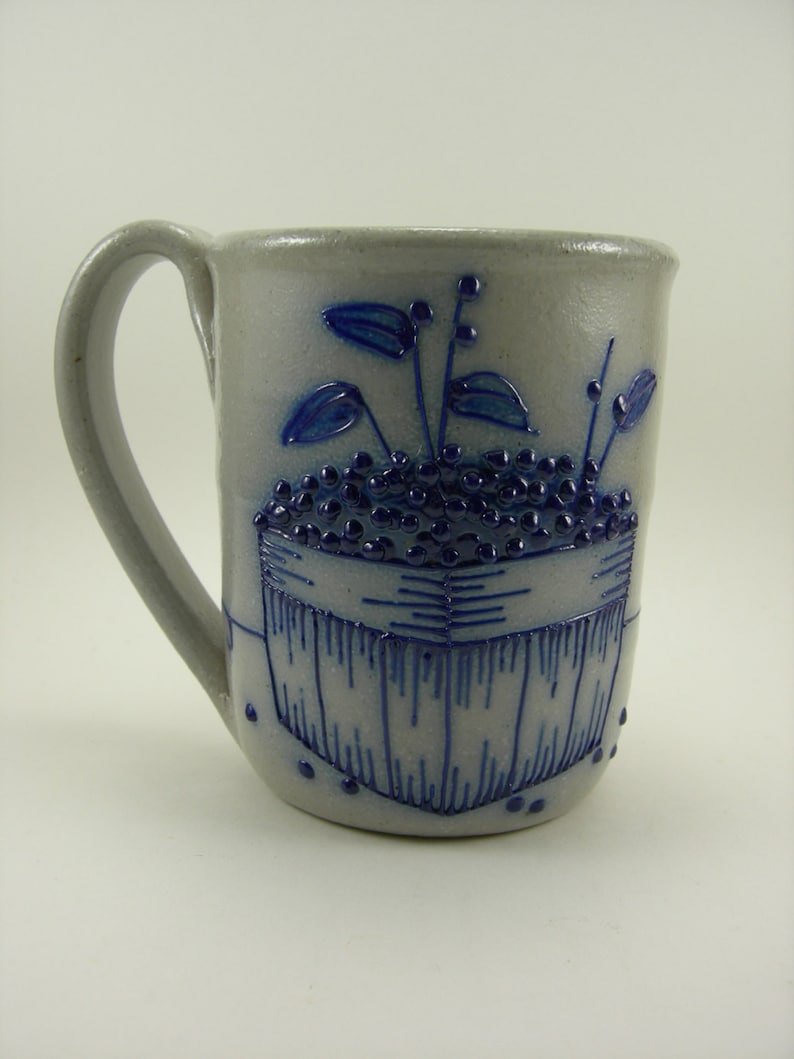 Salmon Falls Pottery Stoneware Blueberry Basket Raised Hand Etsy