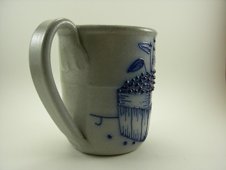 Salmon Falls Pottery Stoneware Blueberry Basket Raised Hand Etsy