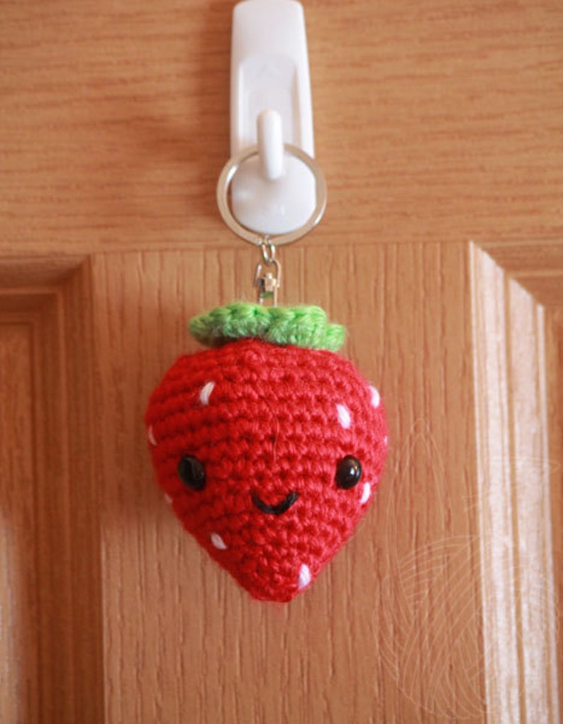 Strawberry regular Keychain Etsy