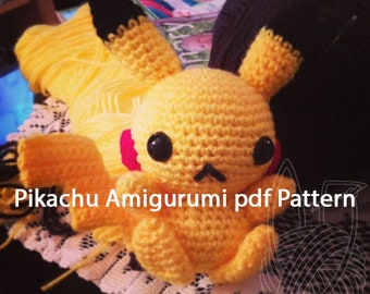 Pikachu Amigurumi - PATRÓN DIGITAL A GANCHILLO
