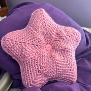 Crochet Star Pillow