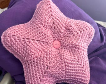 Almohada de estrella de ganchillo