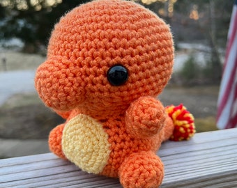 Charmander amigurumi de ganchillo