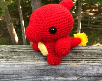 Charmeleon Amigurumi de ganchillo