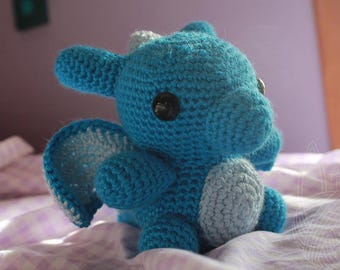 Muñeca Amigurumi de Dragón (HECHA A PEDIDO)