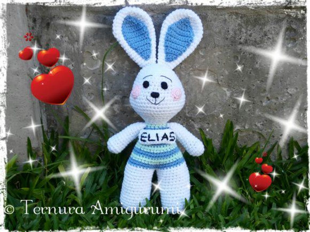 Crochet Pattern Rabbit Elias, Bramble the Rabbit Little Folk, Crochet ...